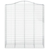 Cesti Gabbioni ad Arco 5 pz 200x50x220/240 cm Ferro Zincato
