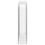 Cesti Gabbioni ad Arco 5 pz 200x50x220/240 cm Ferro Zincato