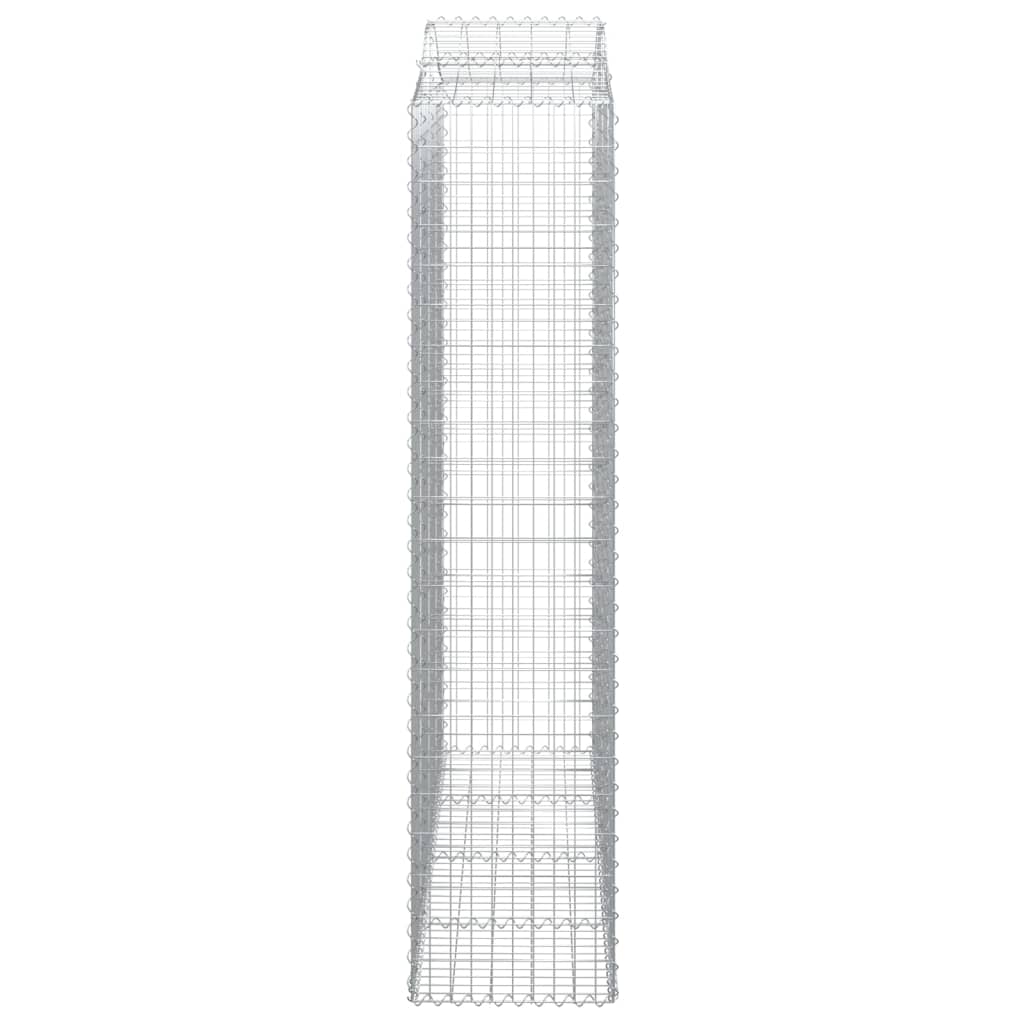 Cesti Gabbioni ad Arco 8 pz 200x50x220/240 cm Ferro Zincato