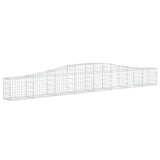 Cesti Gabbioni ad Arco 3 pz 400x30x40/60 cm Ferro Zincato