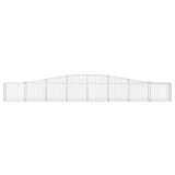 Cesti Gabbioni ad Arco 3 pz 400x30x40/60 cm Ferro Zincato