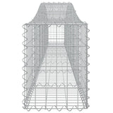 Cesti Gabbioni ad Arco 3 pz 400x30x40/60 cm Ferro Zincato