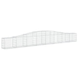 Cesti Gabbioni ad Arco 9 pz 400x30x40/60 cm Ferro Zincato