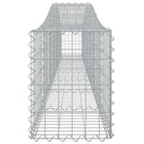 Cesti Gabbioni ad Arco 10 pz 400x30x40/60 cm Ferro Zincato