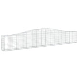 Cesti Gabbioni ad Arco 2 pz 400x30x60/80 cm Ferro Zincato