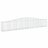 Cesti Gabbioni ad Arco 4 pz 400x30x60/80 cm Ferro Zincato