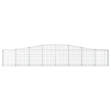 Cesti Gabbioni ad Arco 4 pz 400x30x60/80 cm Ferro Zincato
