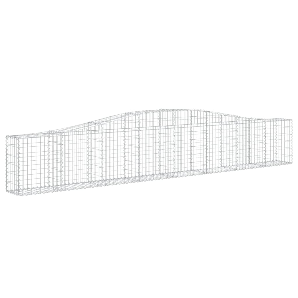 Cesti Gabbioni ad Arco 10 pz 400x30x60/80 cm Ferro Zincato