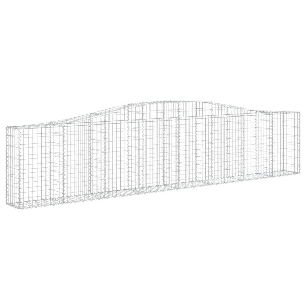Cesti Gabbioni ad Arco 5 pz 400x30x80/100 cm Ferro Zincato