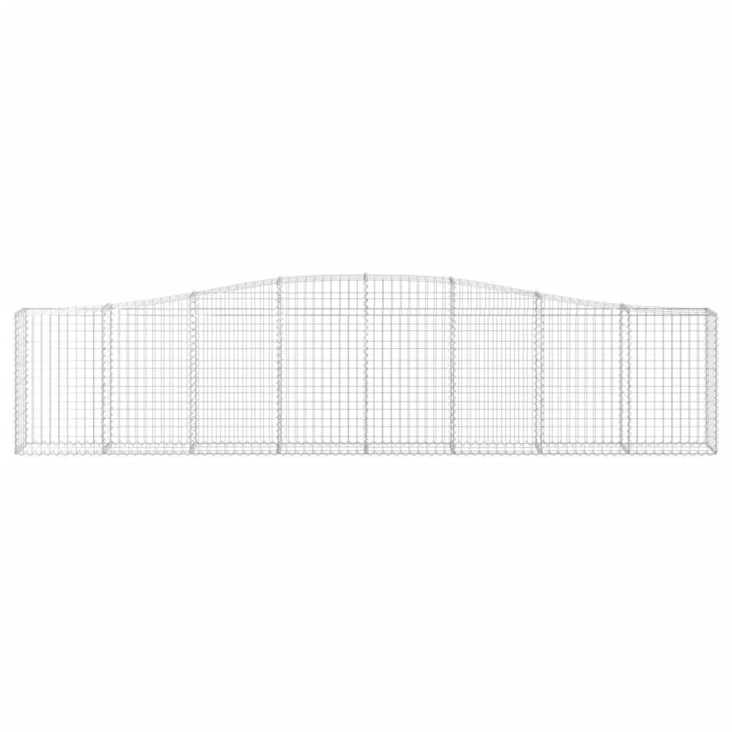 Cesti Gabbioni ad Arco 5 pz 400x30x80/100 cm Ferro Zincato