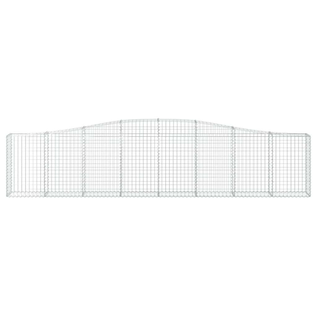 Cesti Gabbioni ad Arco 8 pz 400x30x80/100 cm Ferro Zincato