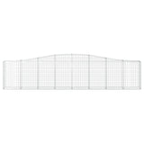 Cesti Gabbioni ad Arco 8 pz 400x30x80/100 cm Ferro Zincato