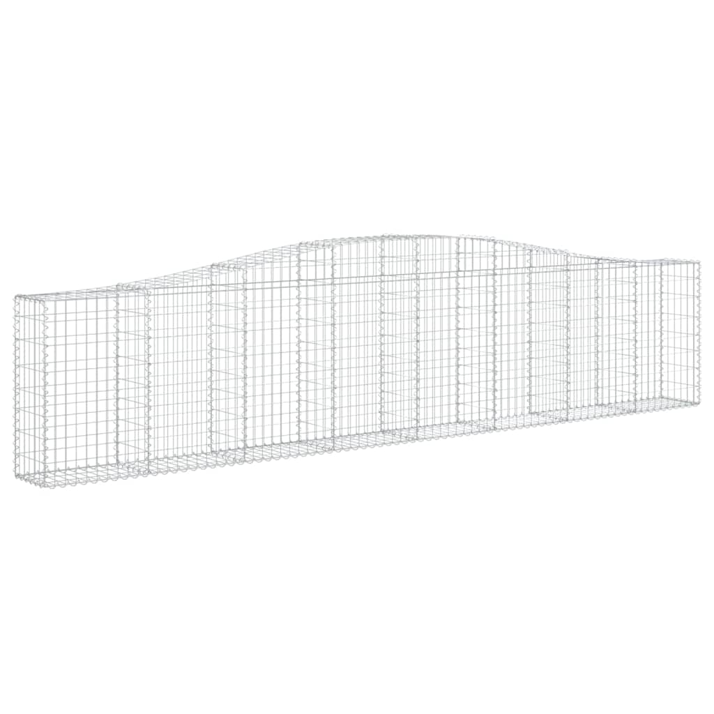 Cesti Gabbioni ad Arco 10 pz 400x30x80/100 cm Ferro Zincato