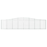 Cesti Gabbioni ad Arco 10 pz 400x30x80/100 cm Ferro Zincato