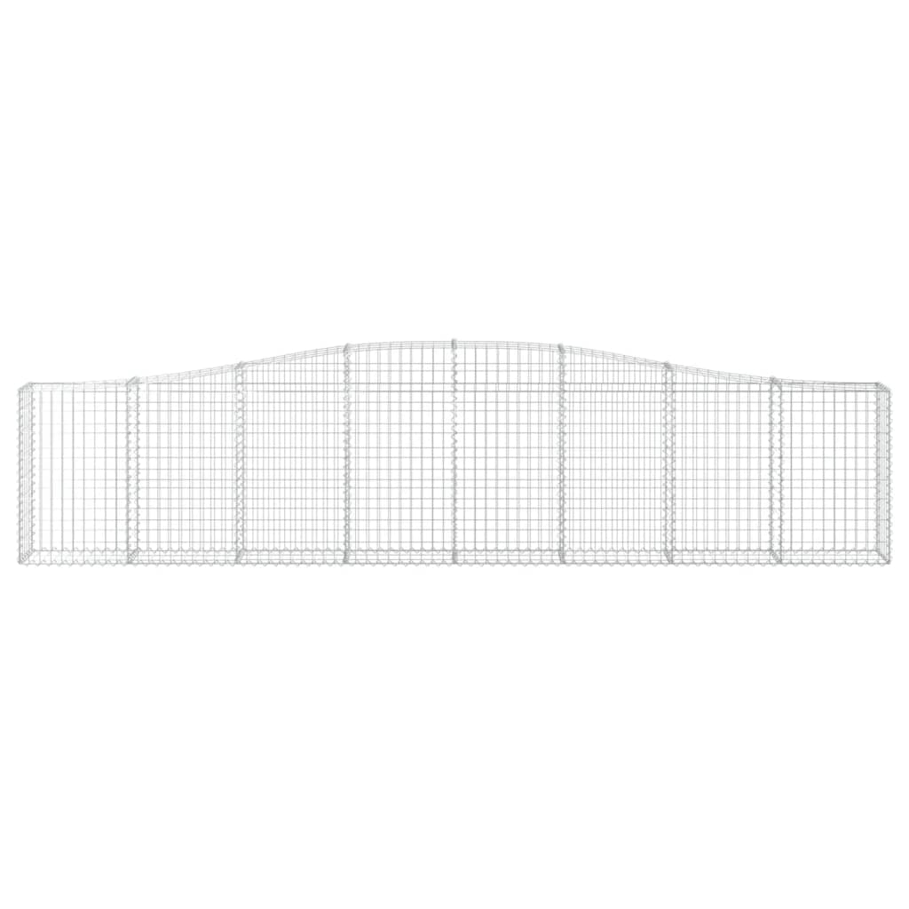 Cesti Gabbioni ad Arco 25 pz 400x30x80/100 cm Ferro Zincato
