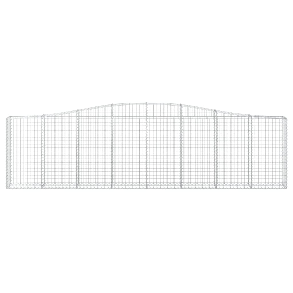 Cesti Gabbioni ad Arco 3 pz 400x30x100/120 cm Ferro Zincato