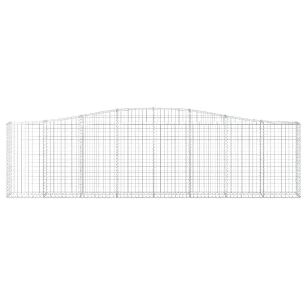 Cesti Gabbioni ad Arco 8 pz 400x30x100/120 cm Ferro Zincato