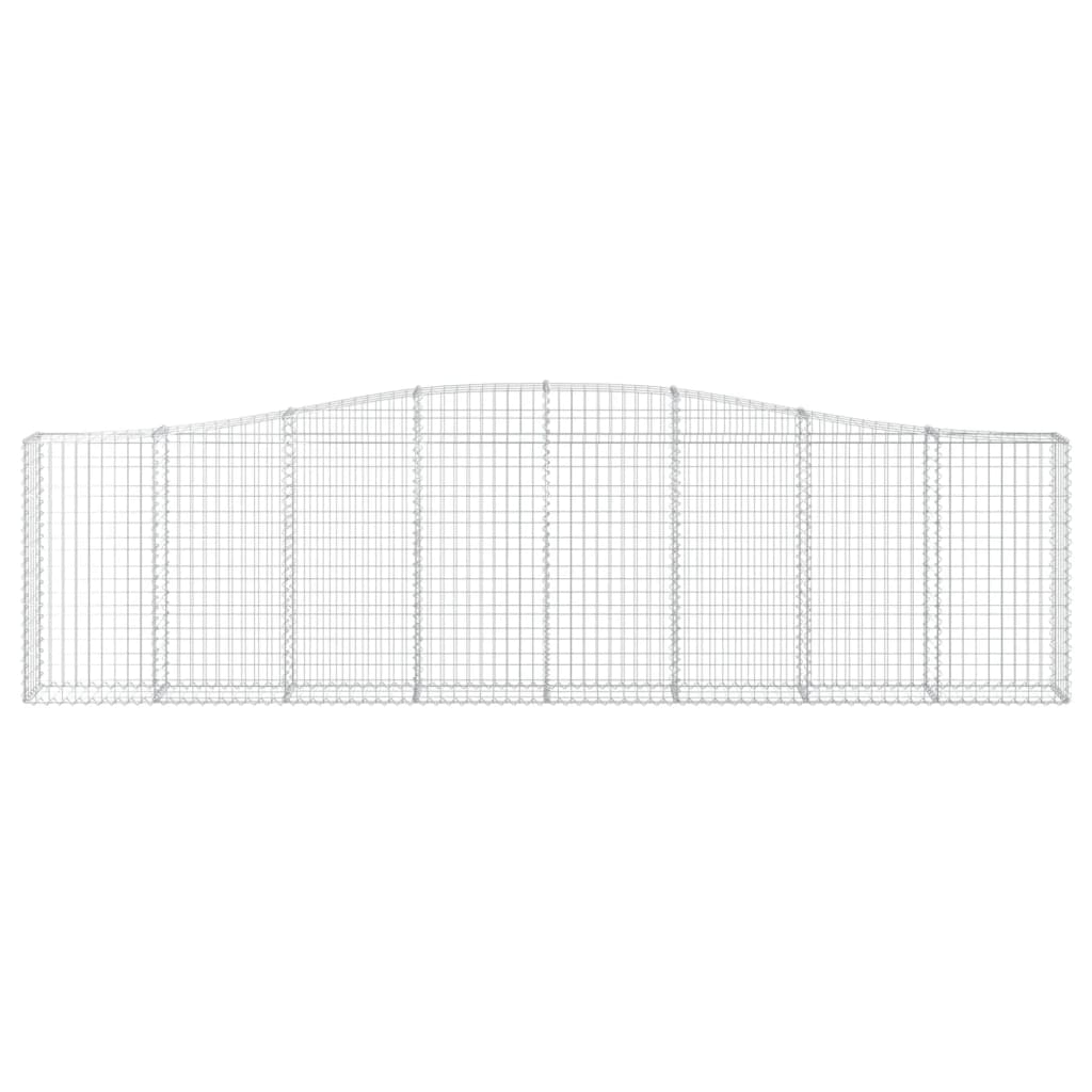 Cesti Gabbioni ad Arco 15 pz 400x30x100/120 cm Ferro Zincato