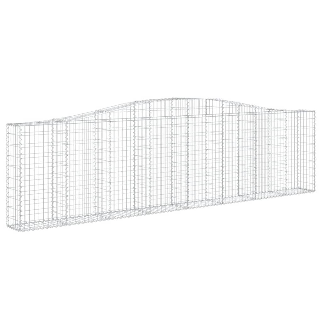 Cesti Gabbioni ad Arco 25 pz 400x30x100/120 cm Ferro Zincato