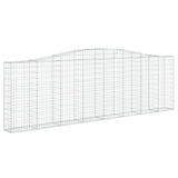 Cesti Gabbioni ad Arco 6 pz 400x30x120/140 cm Ferro Zincato