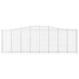 Cesti Gabbioni ad Arco 9 pz 400x30x120/140 cm Ferro Zincato