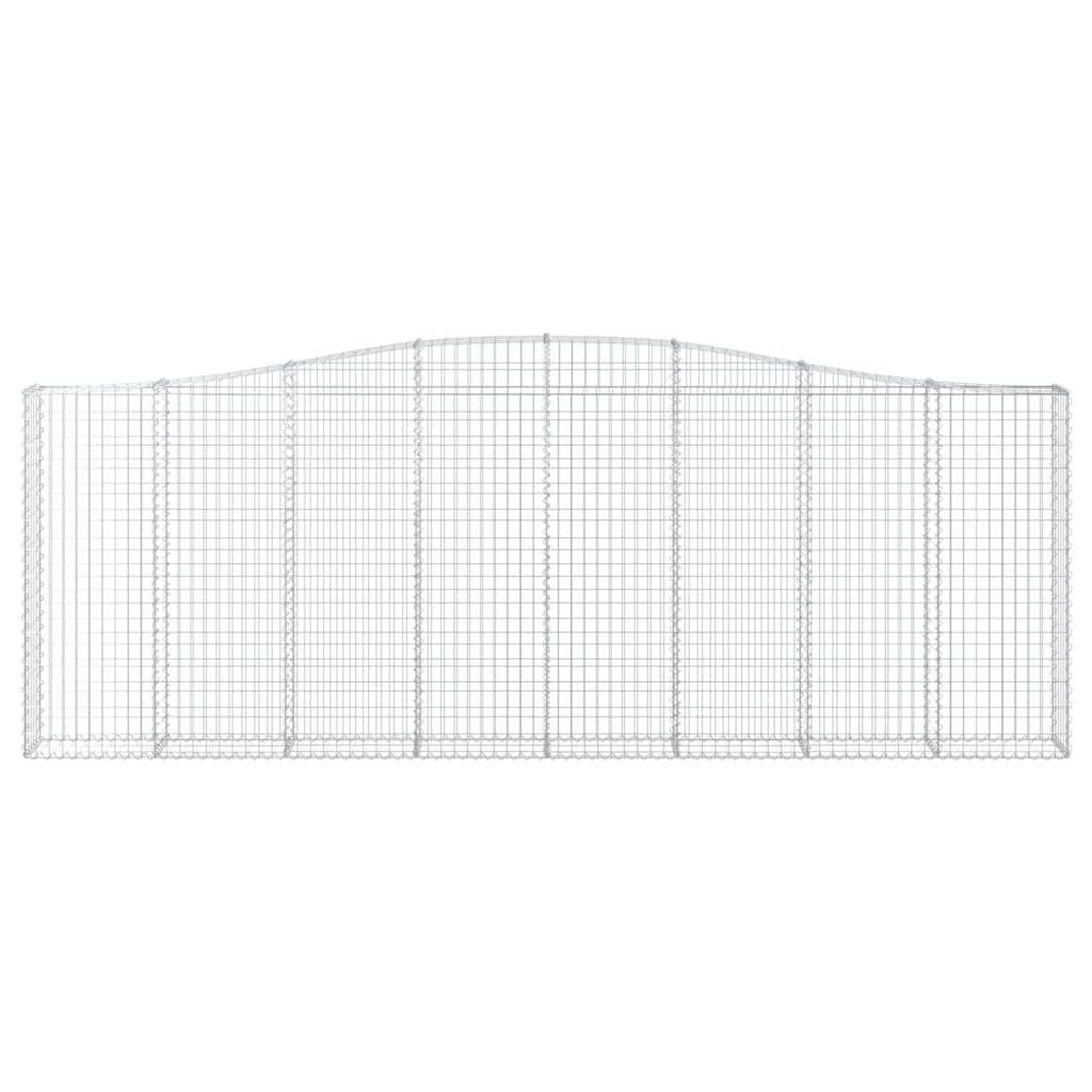 Cesti Gabbioni ad Arco 6 pz 400x30x140/160 cm Ferro Zincato