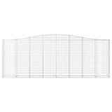 Cesti Gabbioni ad Arco 6 pz 400x30x140/160 cm Ferro Zincato