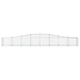 Cesti Gabbioni ad Arco 2 pz 400x50x40/60 cm Ferro Zincato