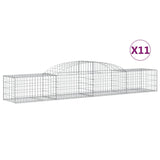 Cesti Gabbioni ad Arco 11 pz 300x50x40/60 cm Ferro Zincato