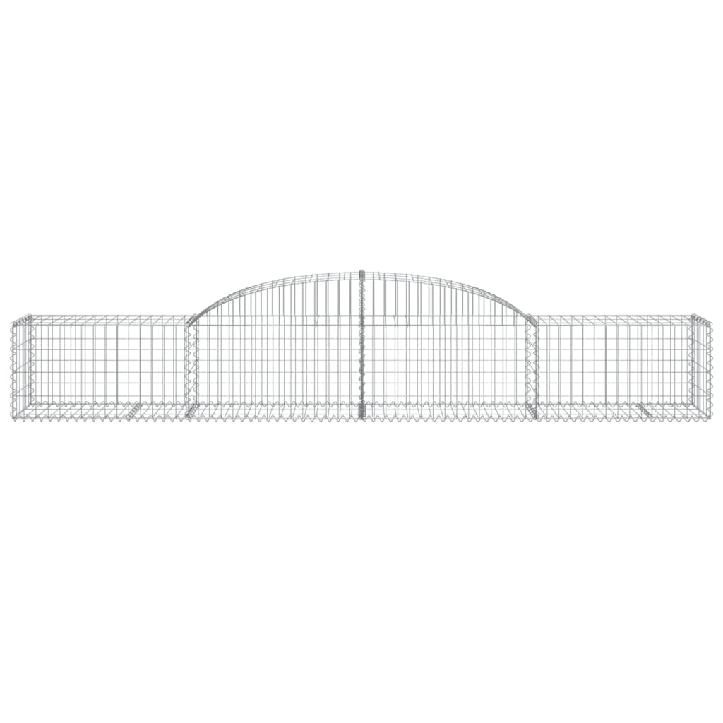 Cesti Gabbioni ad Arco 11 pz 300x50x40/60 cm Ferro Zincato