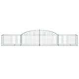 Cesti Gabbioni ad Arco 11 pz 300x50x40/60 cm Ferro Zincato