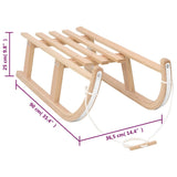 Slitta da Neve 90x36,5x25 cm in Compensato