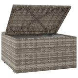 Set Divani da Giardino 3 pz con Cuscini in Polyrattan Grigio