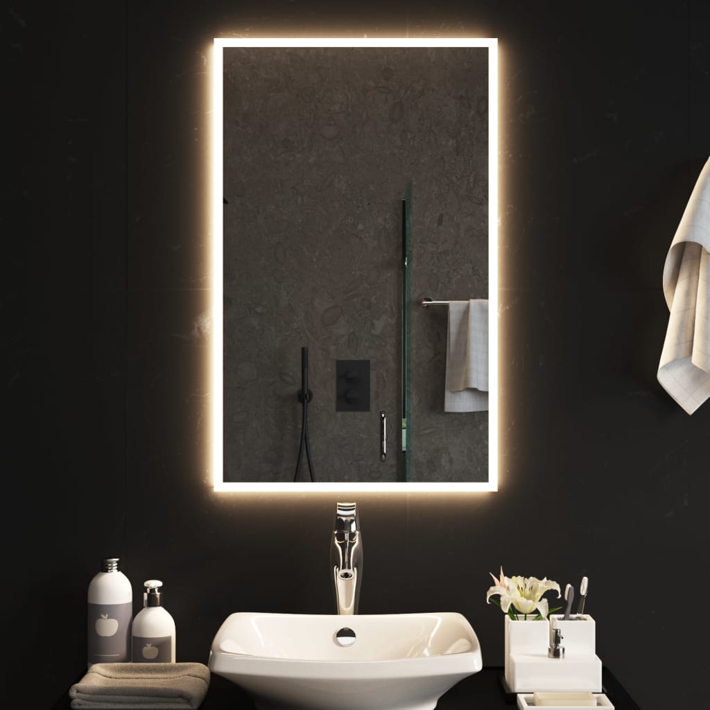 Specchio da Bagno con Luci LED 50x80 cm