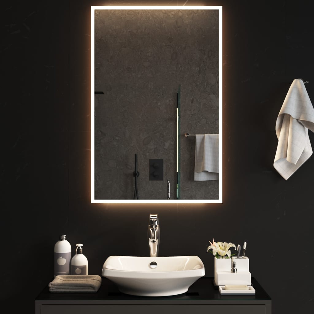 Specchio da Bagno con Luci LED 60x90 cm