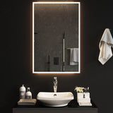 Specchio da Bagno con Luci LED 60x90 cm