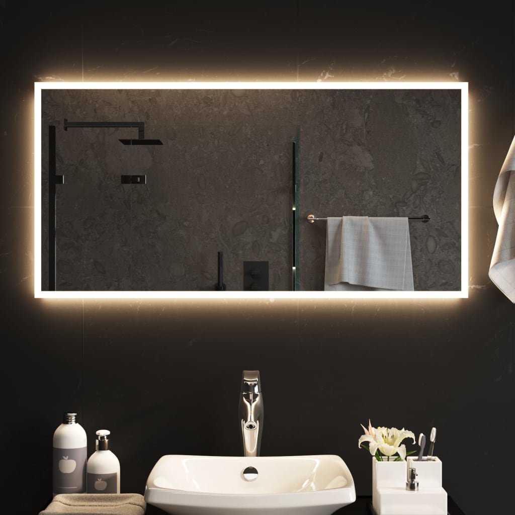 Specchio da Bagno con Luci LED 50x100 cm