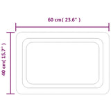 Specchio da Bagno con Luci LED 40x60 cm