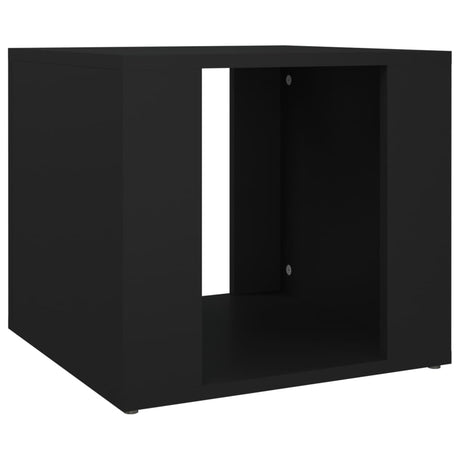 Comodino Nero 41x40x36 cm in Legno Multistrato