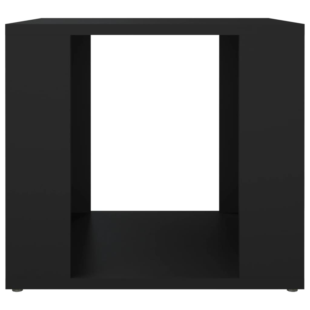 Comodino Nero 41x40x36 cm in Legno Multistrato