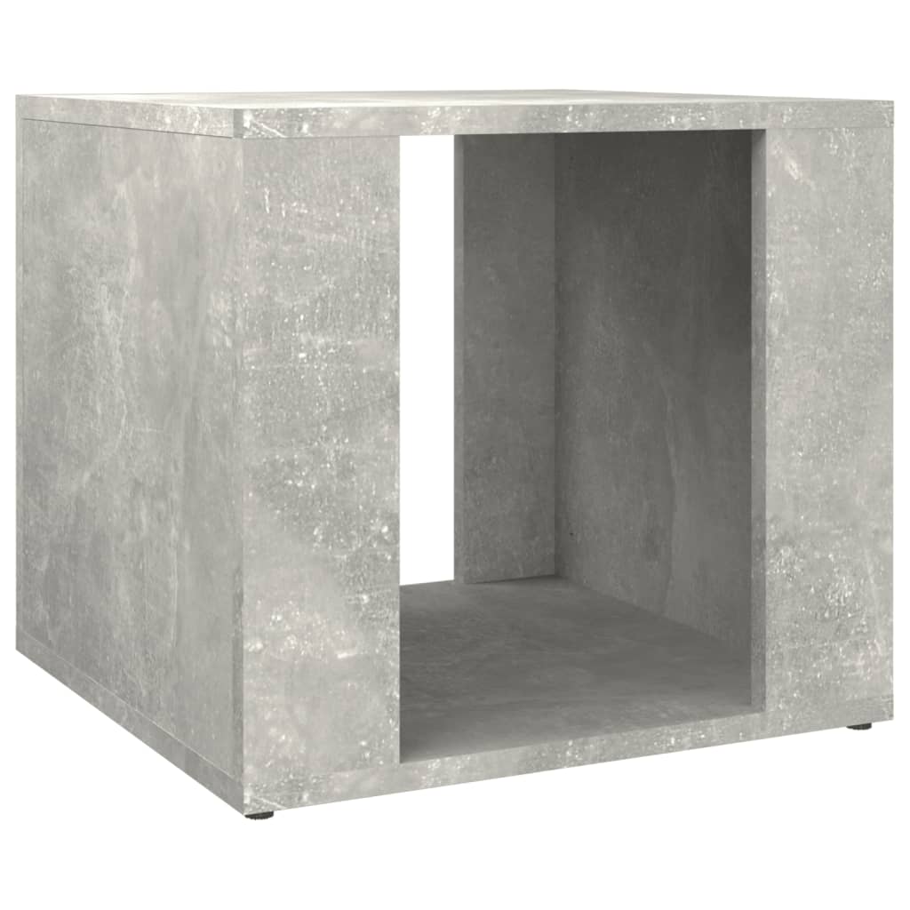 Comodino Grigio Cemento 41x40x36 cm in Legno Multistrato