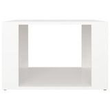 Comodino Bianco 57x55x36 cm in Legno Multistrato