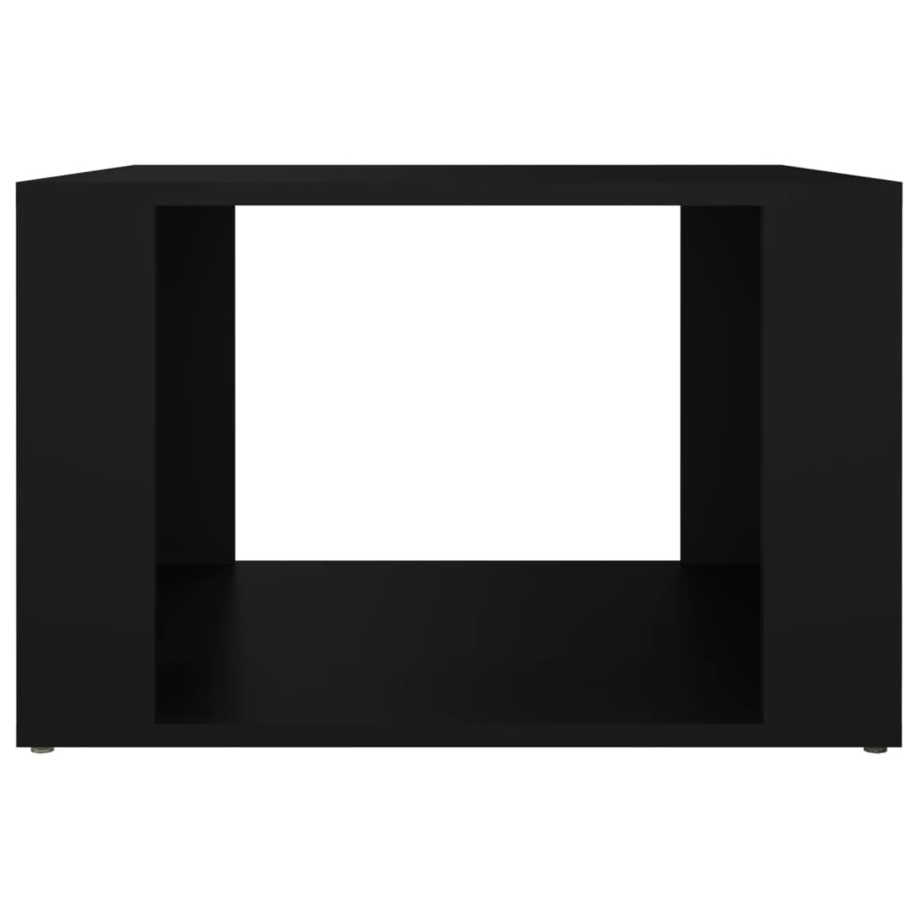 Comodino Nero 57x55x36 cm in Legno Multistrato