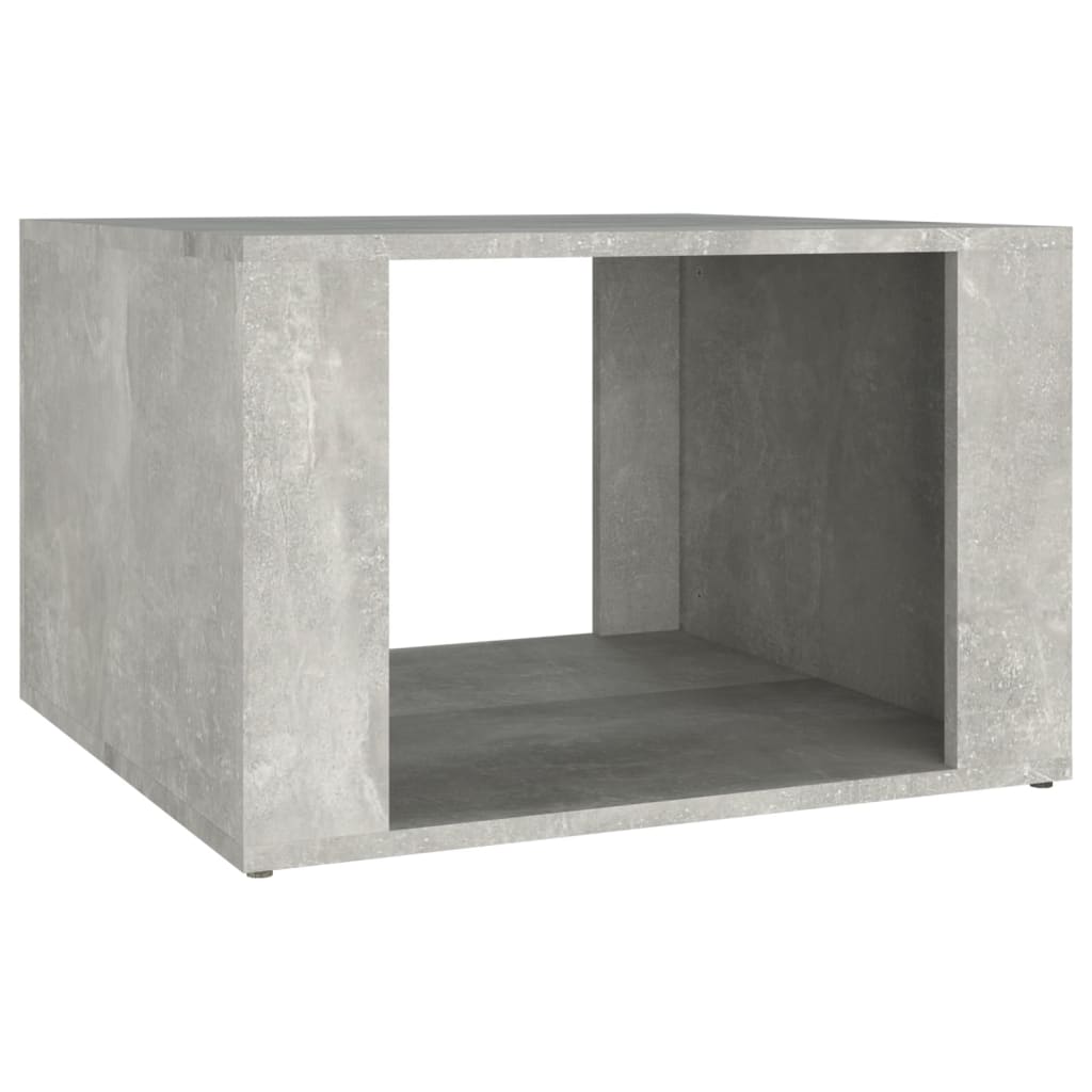 Comodino Grigio Cemento 57x55x36 cm in Legno Multistrato