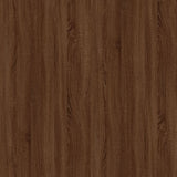 Comodino Rovere Marrone 57x55x36 cm in Legno Multistrato