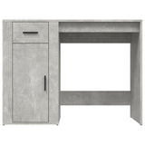 Scrivania Grigio Cemento 100x49x75 cm in Legno Multistrato