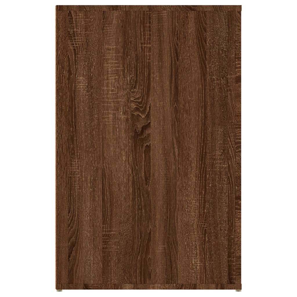 Scrivania Rovere Marrone 100x49x75 cm in Legno Multistrato