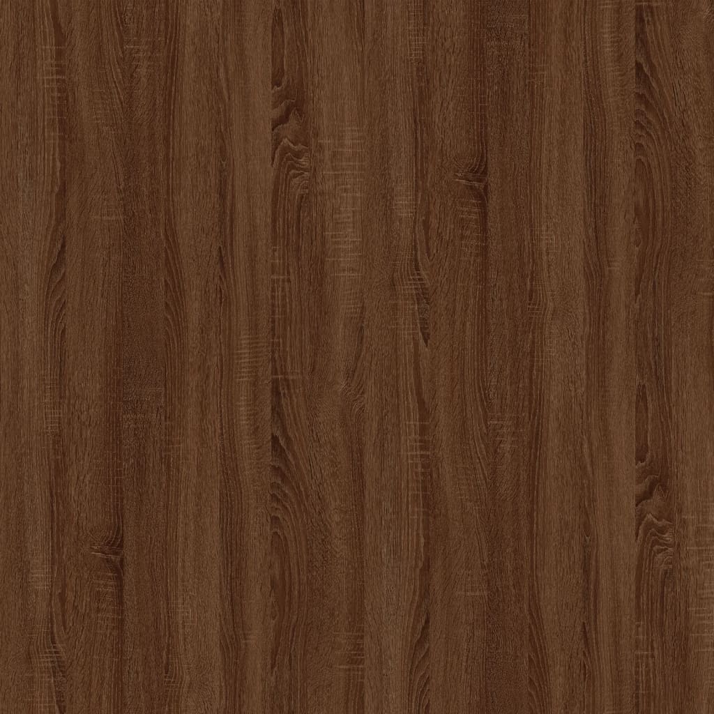 Scrivania Rovere Marrone 100x49x75 cm in Legno Multistrato