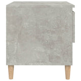 Comodino Grigio Cemento 50x46x50 cm in Legno Multistrato