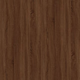 Comodino Rovere Marrone 50x46x50 cm in Legno Multistrato